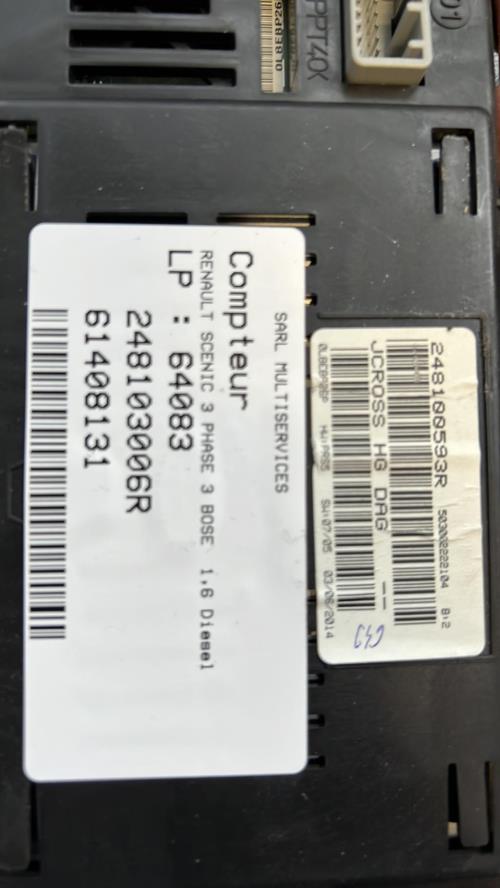 Compteur RENAULT SCENIC 3 PHASE 3 Diesel image 2