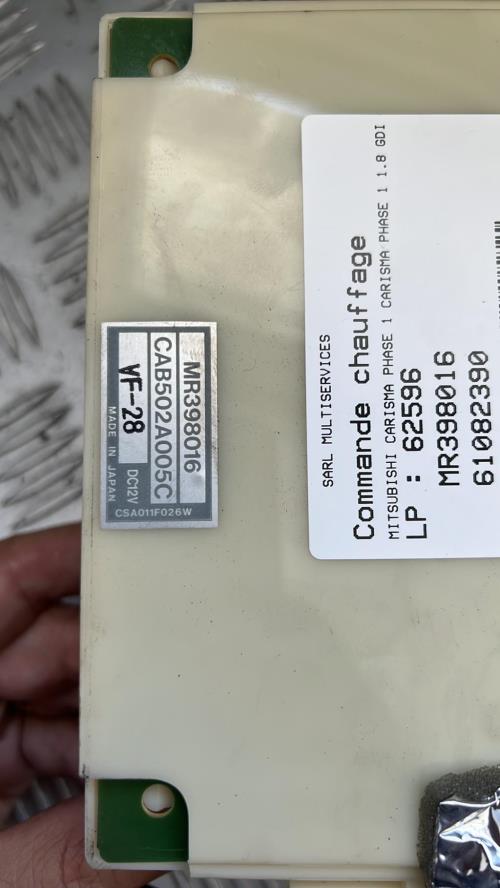 Commande chauffage MITSUBISHI CARISMA PHASE 1 Essence image 2