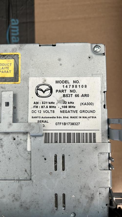 Autoradio d'origine MAZDA 3 1 PHASE 2 Diesel image 2