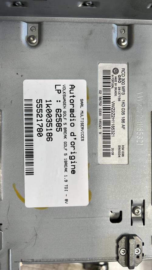 Autoradio d'origine VOLKSWAGEN GOLF 5 BREAK Diesel image 2