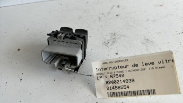 Interrupteur de leve vitre avant gauche RENAULT CLIO 3 PHASE 1 Diesel image 3