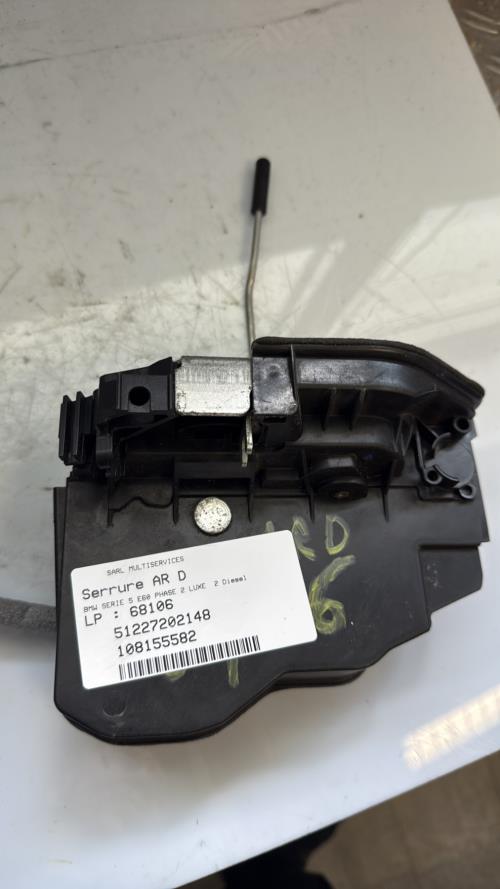 Serrure arriere droit BMW SERIE 5 E60 PHASE 2 Diesel - Image 1