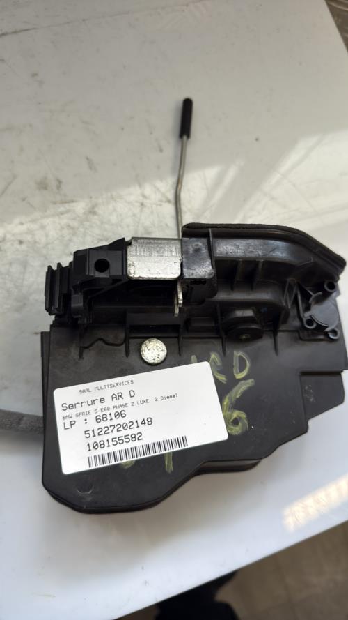 Serrure arriere droit BMW SERIE 5 E60 PHASE 2 Diesel - Image 2