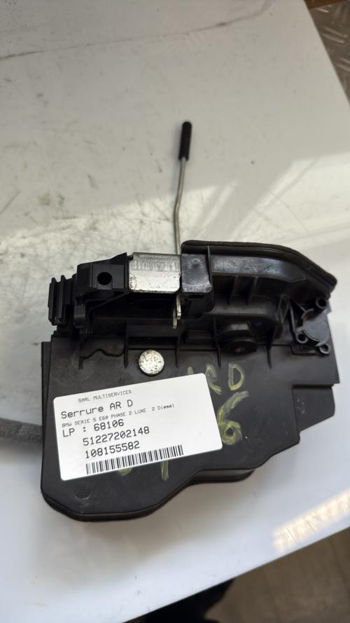 Serrure arriere droit BMW SERIE 5 E60 PHASE 2 Diesel - Image 3