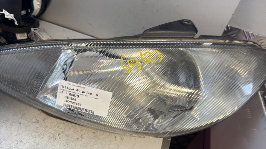 Optique avant principal gauche (feux)(phare) PEUGEOT 206 PHASE 2 Diesel - Image 1