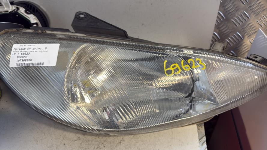 Optique avant principal droit (feux)(phare) PEUGEOT 206 PHASE 2 Diesel - Image 2
