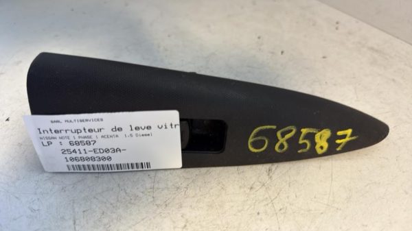 Interrupteur de leve vitre arriere droit NISSAN NOTE 1 PHASE 1 Diesel - Image 1