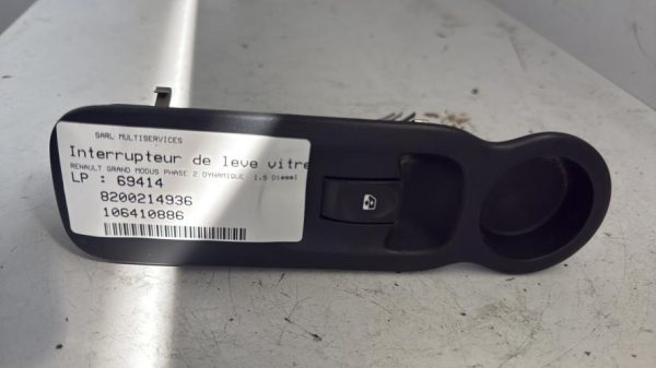 Interrupteur de leve vitre avant droit RENAULT GRAND MODUS PHASE 2 Diesel - Image 2