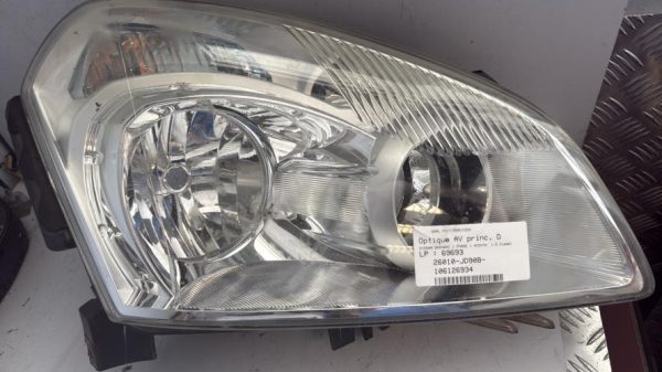 Optique avant principal droit (feux)(phare) NISSAN QASHQAI 1 PHASE 1 Diesel - Image 1