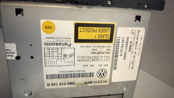 Autoradio d'origine VOLKSWAGEN POLO 5 PHASE 1 Essence - Image 3