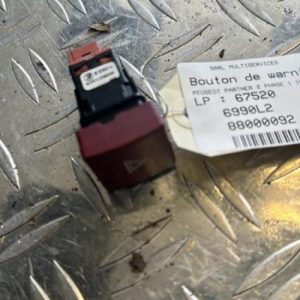 Bouton de warning PEUGEOT PARTNER 2 PHASE 1 Diesel - Image 1