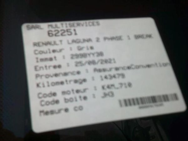 Feu arriere principal droit (feux) RENAULT LAGUNA 2 PHASE 2 Essence - Image 8