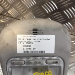 Eclairage de plafonnier PEUGEOT 207 PHASE 1 Diesel - Image 1