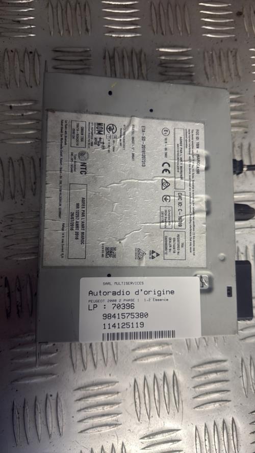 Autoradio d'origine PEUGEOT 2008 2 PHASE 1 Essence - Image 1