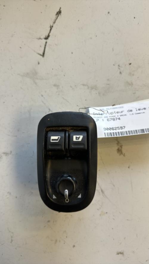 Interrupteur de leve vitre avant gauche PEUGEOT 206 PHASE 2 BREAK Essence - Image 2