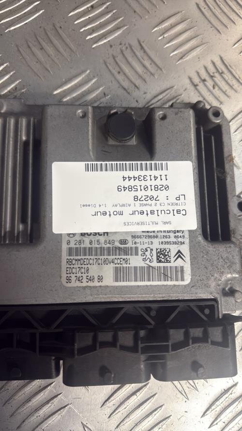 Calculateur moteur CITROEN C3 2 PHASE 1 Diesel - Image 2