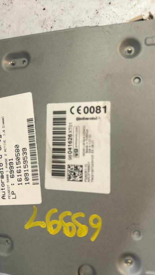 Autoradio d'origine PEUGEOT 5008 1 PHASE 2 Diesel - Image 3