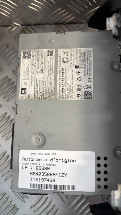 Autoradio d'origine SKODA FABIA 4 Essence - Image 2