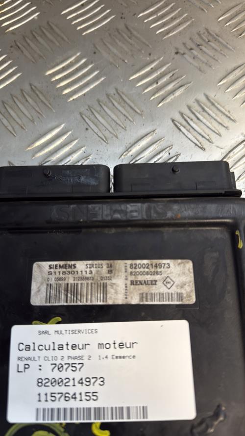 Calculateur moteur RENAULT CLIO 2 PHASE 2 Essence - Image 2