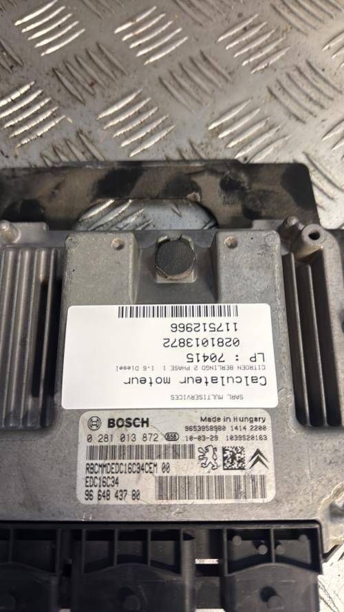Calculateur moteur CITROEN BERLINGO 2 PHASE 1 Diesel - Image 1