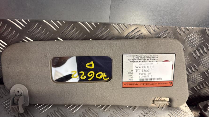 Pare soleil droit CHEVROLET AVEO 1 Essence - Image 2