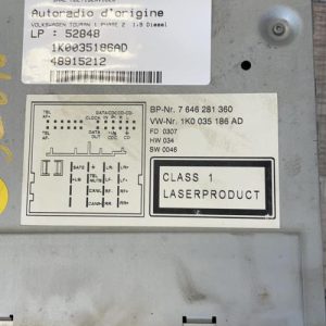 Autoradio d'origine VOLKSWAGEN TOURAN 1 PHASE 2 Diesel - Image 1