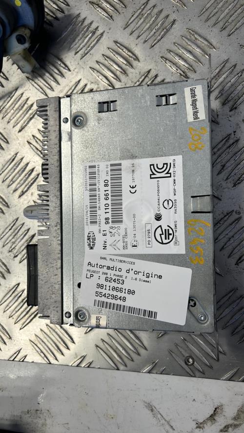 Autoradio d'origine PEUGEOT 208 1 PHASE 2 Diesel - Image 1
