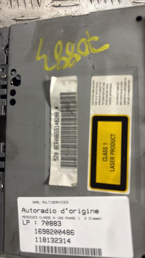 Autoradio d'origine MERCEDES CLASSE A 169 PHASE 1 Diesel - Image 2