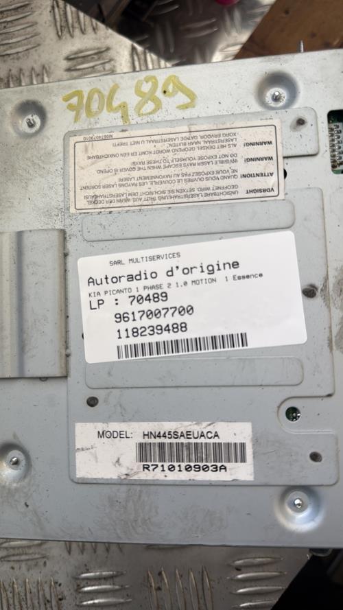 Autoradio d'origine KIA PICANTO 1 PHASE 2 Essence - Image 3