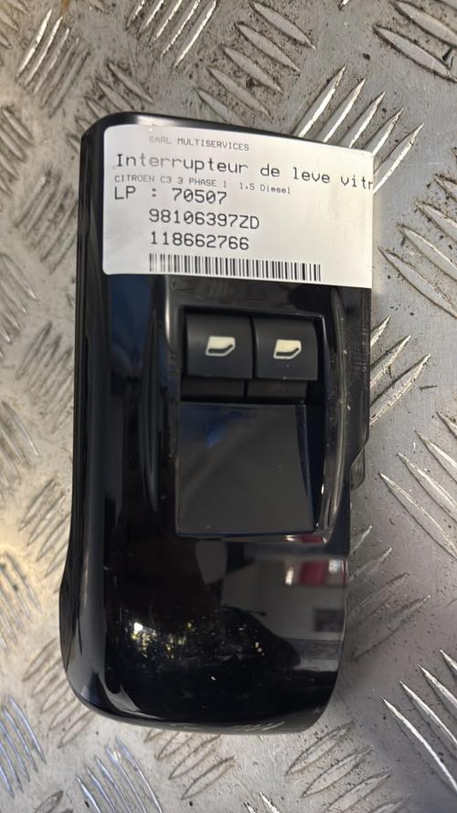 Interrupteur de leve vitre avant gauche CITROEN C3 3 PHASE 1 Diesel - Image 3