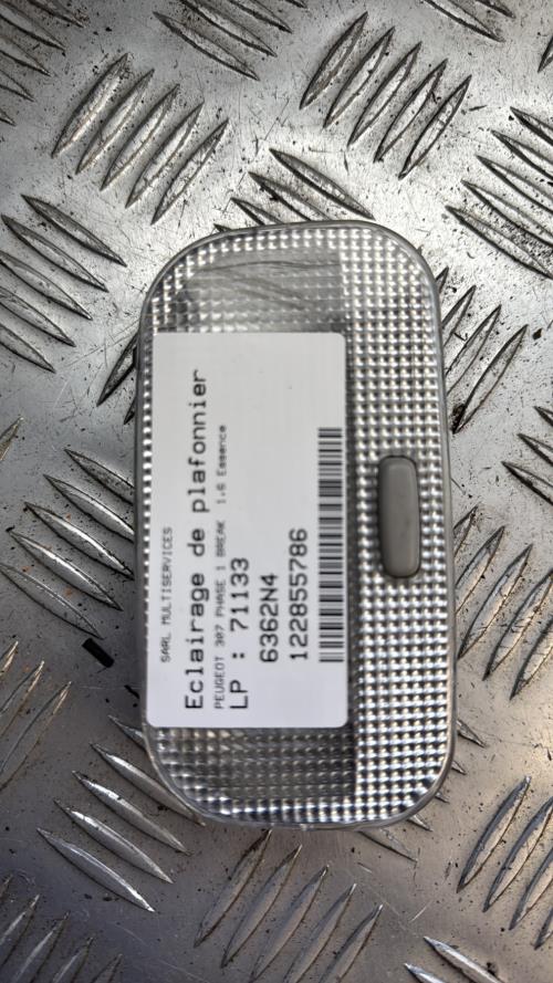 Eclairage de plafonnier PEUGEOT 307 PHASE 1 BREAK Essence - Image 1